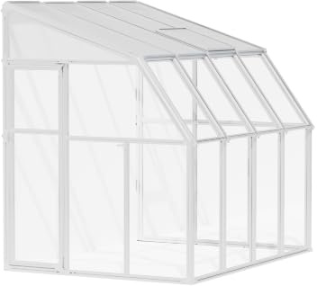 Canopia by Palram veranda Pergolato da giardino chiuso in kit Sun Room 6 x 8. Struttura in alluminio Pannelli in policarbonato resistenti agli agenti atmosferici