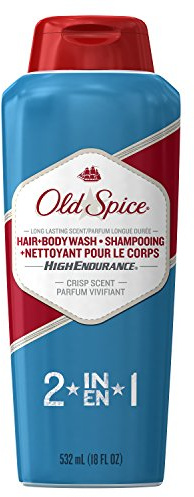 Body Wash for Men by Old Spice, High Endurance Men's Hair and Body Wash, 18 Fluid Ounce