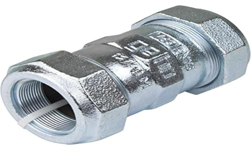 Gebo Armaturen Temperguss-Klemmverbinder O, beidseitig zum Klemmen 42,4 x 42,4 mm 1 1/4 Zoll, 01.150.02.04