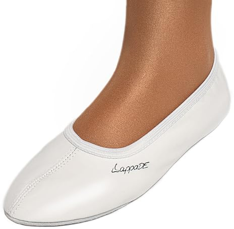 Lappade Ledersohle weiß Gymnastikschuhe, Schläppchen, Turnschläppchen (Art. 201 Gr. 38 EU)