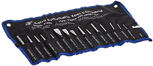 Astro Pneumatic Tool 1600 16-Piece Punch and Chisel Set