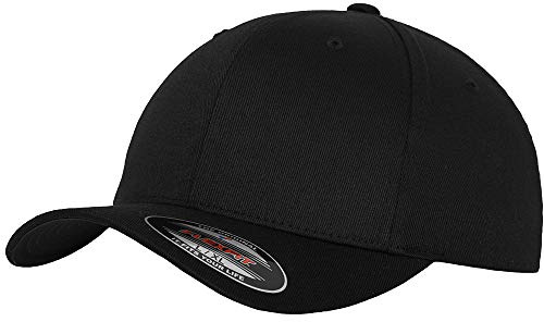 Flexfit 6277 Basebollkeps, Svart, XX, L