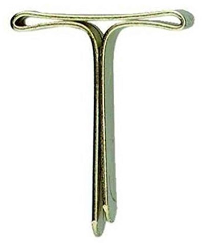 Musterklammern 19mm 100St FLACHKOPF VERMESSINGT