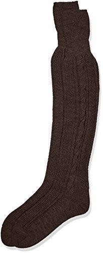 Lusana Herren Trachtenkniebundstrumpf Peter Trachtenstrümpfe, Braun (braun 11), 44/45
