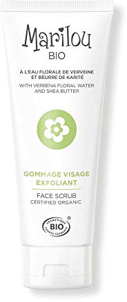 Marilou Bio - Gommage Visage Exfoliant bio à l'eau de Verveine - Affine le grain de peau, redonne de l'éclat - 99% d'ingrédients d'origine naturelle - 75 ml