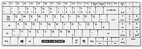 Medizin Tastatur Its Cool, spritzwassergeschützt, abwaschbar, wischdesinfizierbar, flache Tasten, Zertifizierung nach IP65