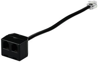 Dual RJ9 RJ11 Headset Training Adapter - 5 Pack