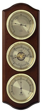 TFA Dostmann Wetterstation mit Barometer, Braun