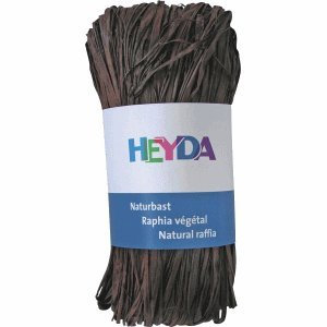 Heyda 5 x Naturbast 50g-Bündel braun