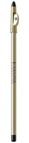 Eveline Cosmetics Präzisions-Eyeliner-Stift mit integriertem Anspitzer - Sanfte Anwendung & Wischfreies Finish