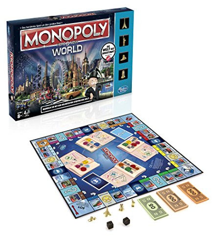Hasbro Spiele B2348100 - Monopoly World, Familienspiel
