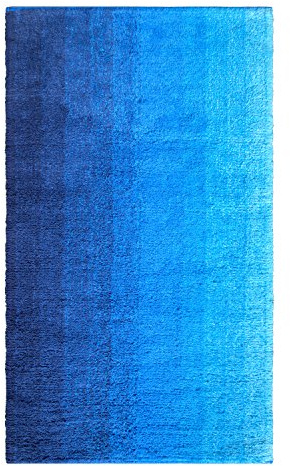 Dyckhoff Badteppich Colori, Blau, 55 x 65 cm, 100% Bio Baumwolle, GOTS