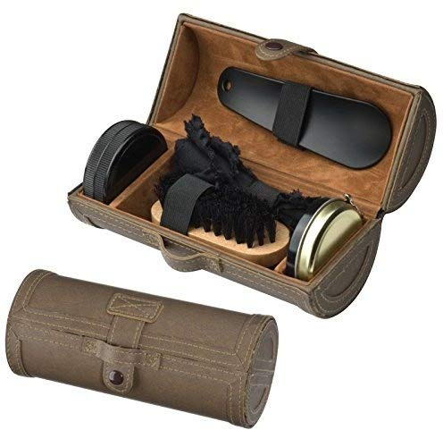 6-teiliges Schuhputz-Set in einem hochwertigen Rollenetui
