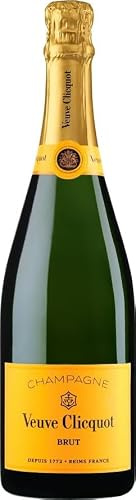 Veuve Clicquot Yellow Label Brut Champagner, 75cl | Ikone aus der Champagne | Kraftvoll, frisch & elegant | Goldgelb, feine Perlage | Fruchtig, mit Noten von Vanille & Brioche
