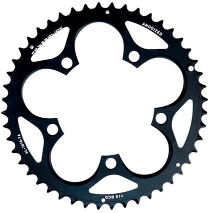 Sram Road Chainring Road 50T 5 Bolt 110 mm BCD Aluminium (50-34) 4 mm Black, 11.6215.197.060