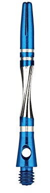 Unicorn Dartschäfte | Ali Twist | Aluminium eloxiert | Medium 44,8 mm | Blau | 3 Stiele