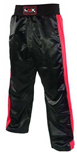 LNX Kickboxhose X-Mesh - Kampfsporthose lang für Damen Herren Kinder XS S M L XL XXL Lange Kickbox Hose schwarz rot blau weiß