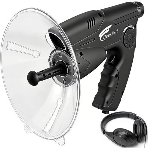 HAUSBELL Parabolic Listening Device for Adventure – Bionic Ear Electronic Nature Explorer, 8X Monocular, Adjustable Volume, Includes Headphone, Fun Outdoor Nature Sound Observation Digital Tools