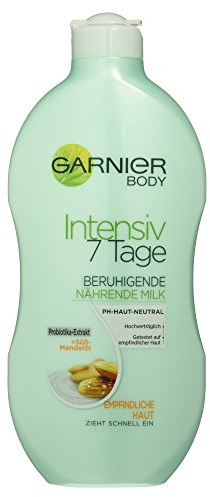 Garnier Bodylotion, Intensiv 7 Tage Milk Mandel-Öl für empfindliche Haut, 1er Pack
