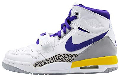 Nike Air Jordan Legacy 312 (GS), Scarpe da Fitness Bambino, Multicolore (White/Field Purple-Amarillo 157), 37.5 EU