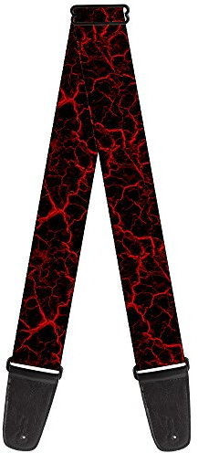 buckle-down Gitarrengurt 34-60 Marble Black/Red