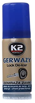 K2 lock de-icer, defrosting spray, frees your car from ice, 50 ml