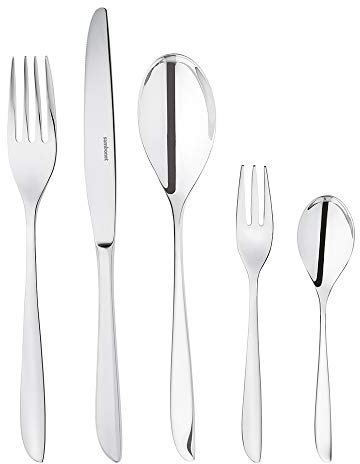 Sambonet Leaf Set di Posate Besteck, Acciaio Inossidabile, Grigio, 12 persone-60 Pezzi