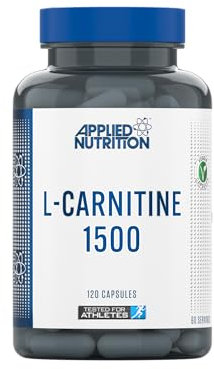 Applied Nutrition L-Carnitine 1500mg - Carnitine Supplement Premium L-Tartrate Form, High Strength, Energy Boost & Weight Management (120 Capsules - 60 Servings)