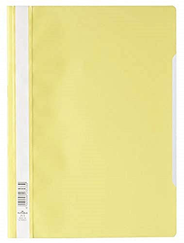 Durable Sichthefter A4 Standard, PP, 227 x 310 mm, gelb, 50er Packung, 257304