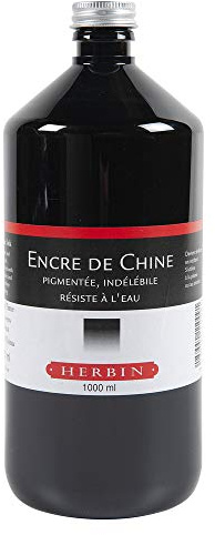 Jacques Herbin 11009T Chinatusche, 1000 ml, schwarz