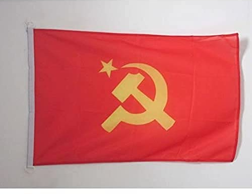AZ FLAG Bandiera Nautica URSS gran logo 90x60 cm Anelli Plastica | Uso esterno e nautico bandiera nautica comunista resistente alle intemperie con doppie cuciture e bordi rinforzati