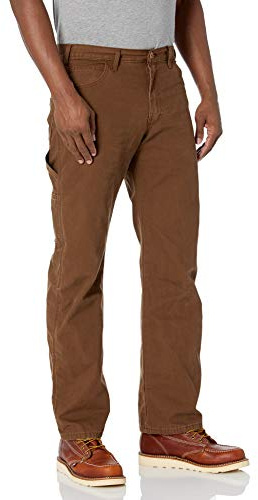Dickies Jeans da Carpentiere con Gamba Dritta e vestibilità Rilassata Pantaloni da Lavoro, Legno, 36W x 34L Uomo