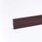 Leiste24 Dekor-Sockelleiste 60mm I Fußleiste 60 Höhe I stabiles MDF mit Dekor I Länge 2.600 mm I Bodenleiste mit integriertem Kabelkanal + Clipfräsung I Nussbaum