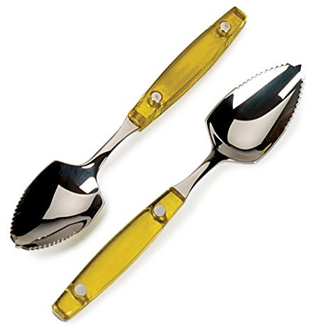 RSVP International Endurance Grapefruit Tool Collection Stainless Steel, Dishwasher Safe, Spoon Set