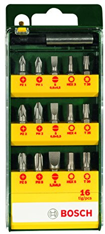 Bosch Home and Garden 16tlg. Schrauberbit-Set, 2607019453