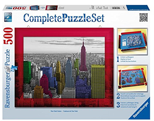 Ravensburger 14894 - New York Colours - 500 Teile Complete Puzzle Set