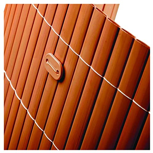 NOOR Sichtschutz Befestigungskit - Set 26 Clips & Drahtschlaufen Braun | passendes Montagematerial für PVC-Sichtschutzmatten - witterungsbeständige & beschädigungsfreie Befestigungsklammern
