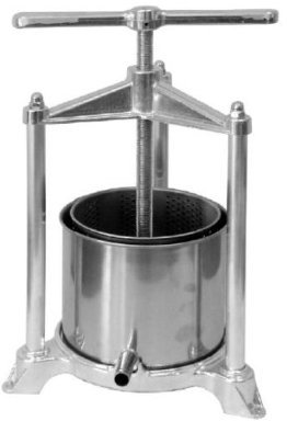 Torchietto premitutto da cucina in acciaio inox spremitutto torchio lt 5,5