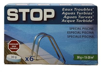 Gre satc6 – Stop Water Cloudy For Cartridge Filter, 6 Pads 17 g