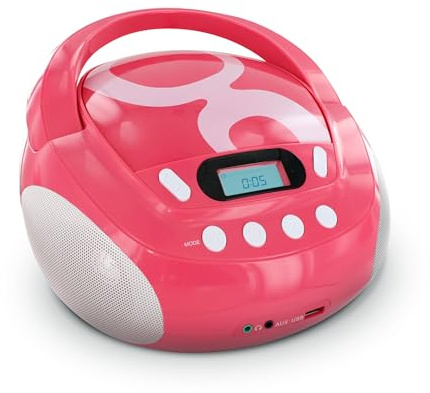 Metronic Gulli Radio/bärbar CD-/MP3-spelare för barn, med USB-port