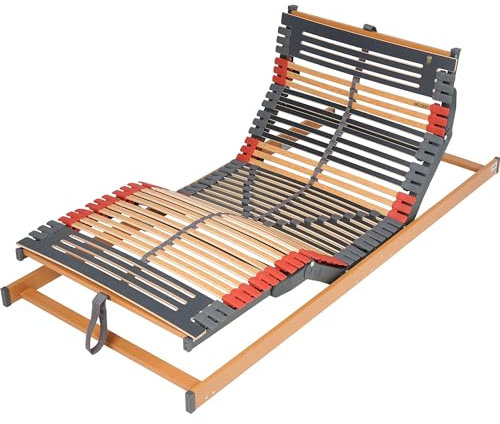 FMP Matratzenmanufaktur, 7 Zonen Lattenrost Rhodos® EcoMove EL, Kopf- und Fußteil elektrisch verstellbar, 44 Leisten, kein Unterbau, fertig montiert, 100x200 cm