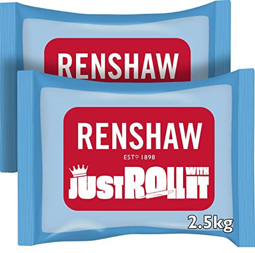 Renshaw Zuckerpaste, Fondant für Torten - Elfenbein, 2,5 kg (2 Stück)
