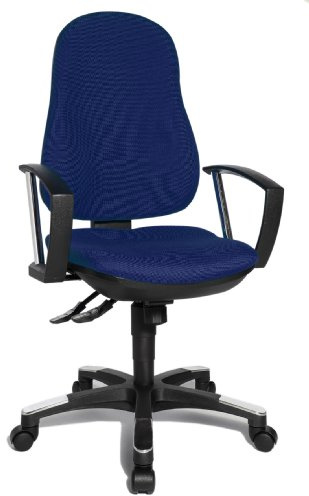 TOPSTAR Trend SY 10 Bürostuhl blau | Made in Germany | Ergonomisch | Drehstuhl, Schreibtischstuhl | höhenverstellbar | Geprüfte Sicherheit nach GS-Intertek