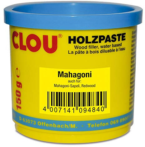 Clou Holzpaste zum Reparieren und Auskitten von Holzschäden mahagoni, 150 g: gebrauchsfertige Paste geeignet für den gesamten Innenbereich