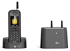 Motorola MOT31O201N - Teléfono inalámbrico DECT, Color Negro