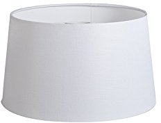 QAZQA Lino Pantalla lino blanco 35/30/18, Pantalla lámpara colgante,Pantalla lámpara de pie