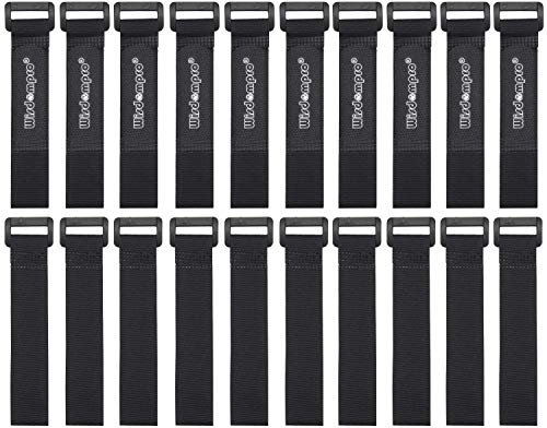 Hook and Loop Cable Straps, Wisdompro [20 Pack] 0.8 x 8 Inches Fastening Cable Ties Adjustable Multipurpose Securing Straps for Cord Management