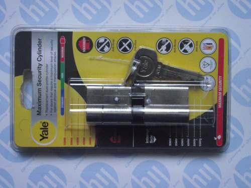 Yale Locks AS4040BN Euro Cylinder Anti-snap 40/40 (80mm) Bright Nickel