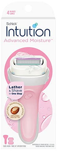 Schick Intuition Advanced Moisturizing Womens Razor with Shea Butter, 1 Handle with 2 Refills