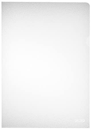 Herlitz 10843753 Aktenhülle A4 PP genarbt Eco., 100er Packung, dokumentenecht